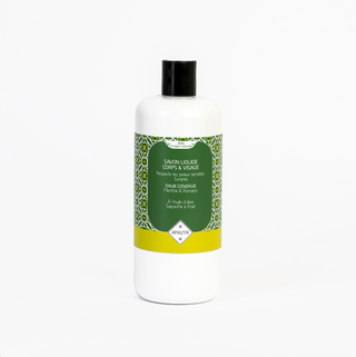 Savon liquide corps et visage envie d'Energie - Menthe & Romarin