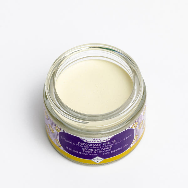 Déodorant crème Envie Sauvage - Cèdre & Romarin