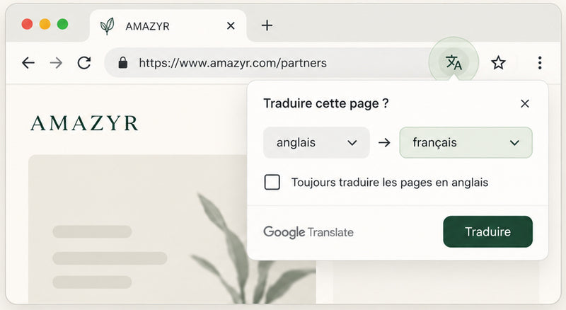 Traduction Google Chrome